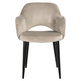 Spisestol Giovanna trendy natur / khaki fløyel flammehemmende Richmond Interiors Spisestol