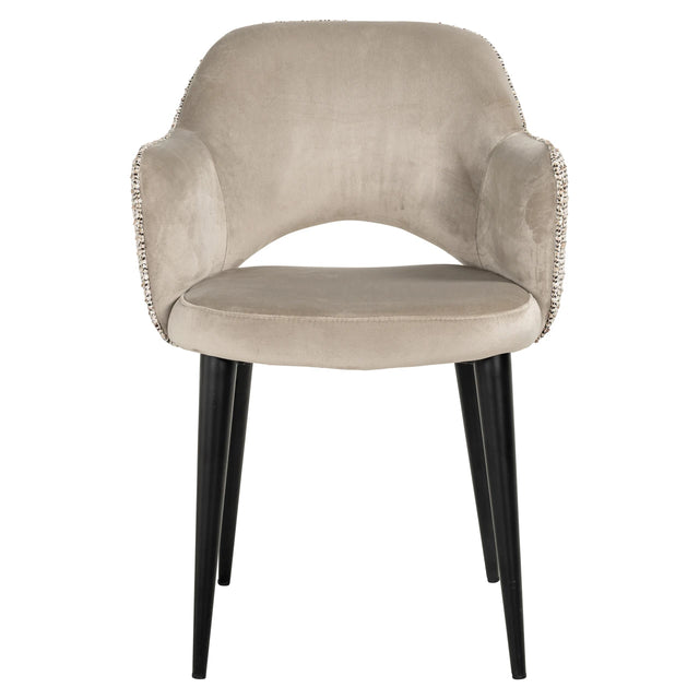 Spisestol Giovanna trendy natur / khaki fløyel flammehemmende Richmond Interiors Spisestol