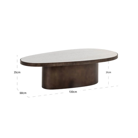 kaffebord Biloxi brun Richmond Interiors Sofabord