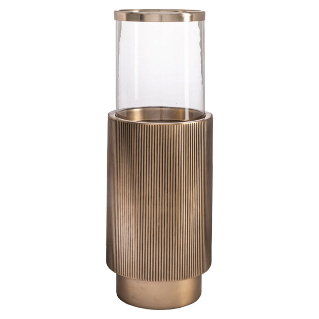 Hurricane light Soreli messing antikk Richmond Interiors Lanterne og lysglass