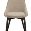 Denley stol lysbeige stoff/brune eikeben Rowico Spisestol