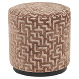Pouffe & Footstool Lexie brun labyrint 45Ø Richmond Interiors Pall