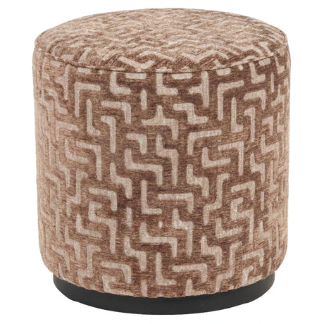 Pouffe & Footstool Lexie brun labyrint 45Ø Richmond Interiors Pall