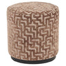 Pouffe & Footstool Lexie brun labyrint 45Ø Richmond Interiors Pall