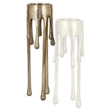 Lysestake Lorin børstet gull stor Richmond Interiors Lysestake