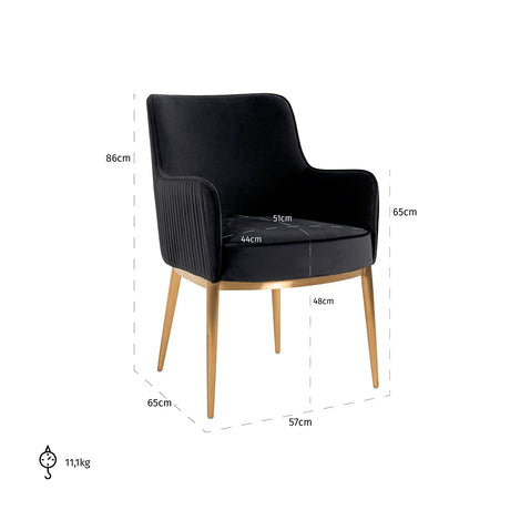 Spisestol Breeze kvarts antrasitt flammehemmende sett med 2 Richmond Interiors Spisestol