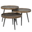 Coffee table Luton svart/gull sett med 3 Richmond Interiors Sofabord