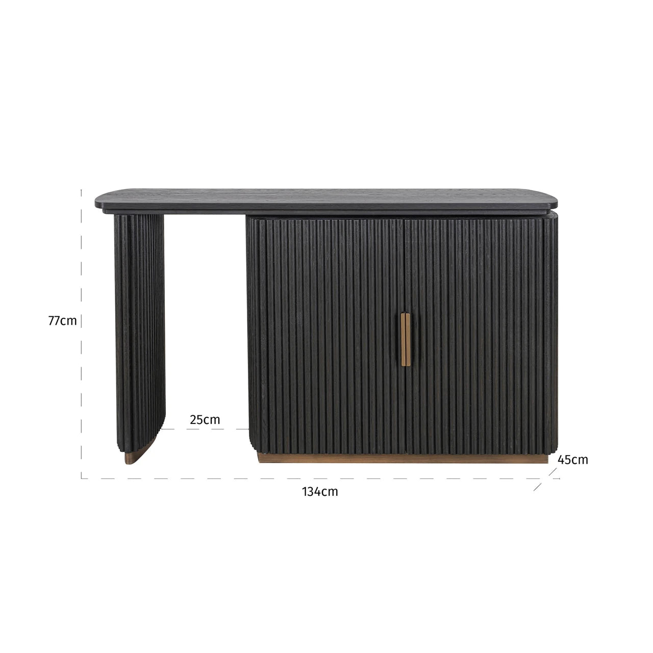 Skrivebord Cambon mørk kaffe Richmond Interiors Skrivebord
