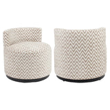Lounge chair Franny sand chevron Richmond Interiors Lenestol