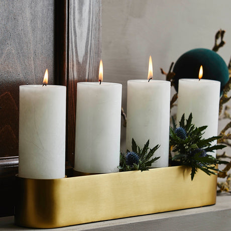 GILI lysestaker - h7,5 cm - gull finish Nordal CANDLEHOLD