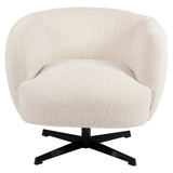 Lounge chair Estelle beige blockweave svingbar Richmond Interiors Lenestol