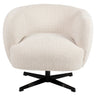 Lounge chair Estelle beige blockweave svingbar Richmond Interiors Lenestol