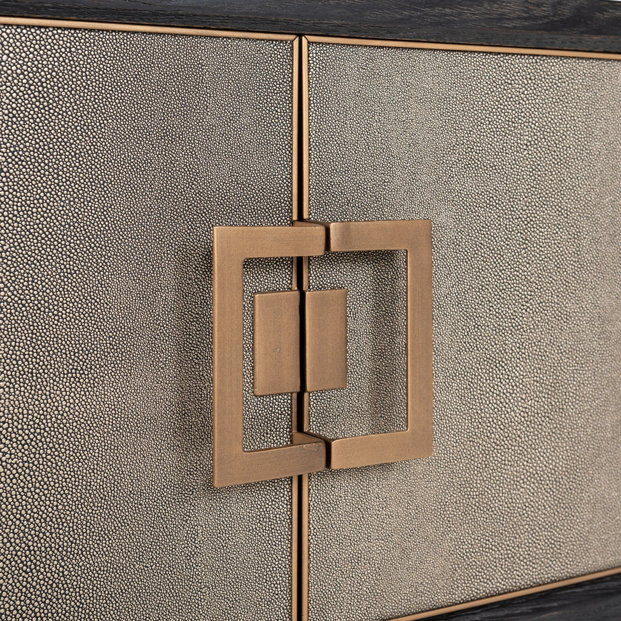 TV-benk Bloomville brass shagreen Richmond Interiors TV-benk