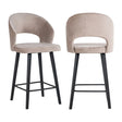 krakk Savoy i khakifarget fløyel Richmond Interiors Barstol