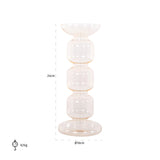 Lysestake Rabia ravgul liten Richmond Interiors Lysestake