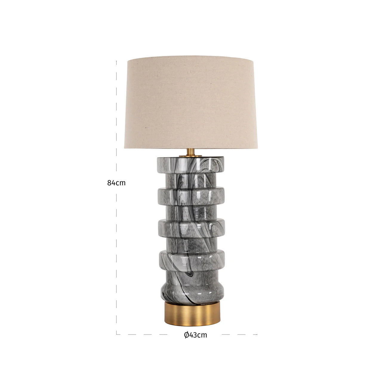 Bordlampe Jaylee svart/hvit Richmond Interiors Bordlampe