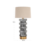 Bordlampe Jaylee svart/hvit Richmond Interiors Bordlampe