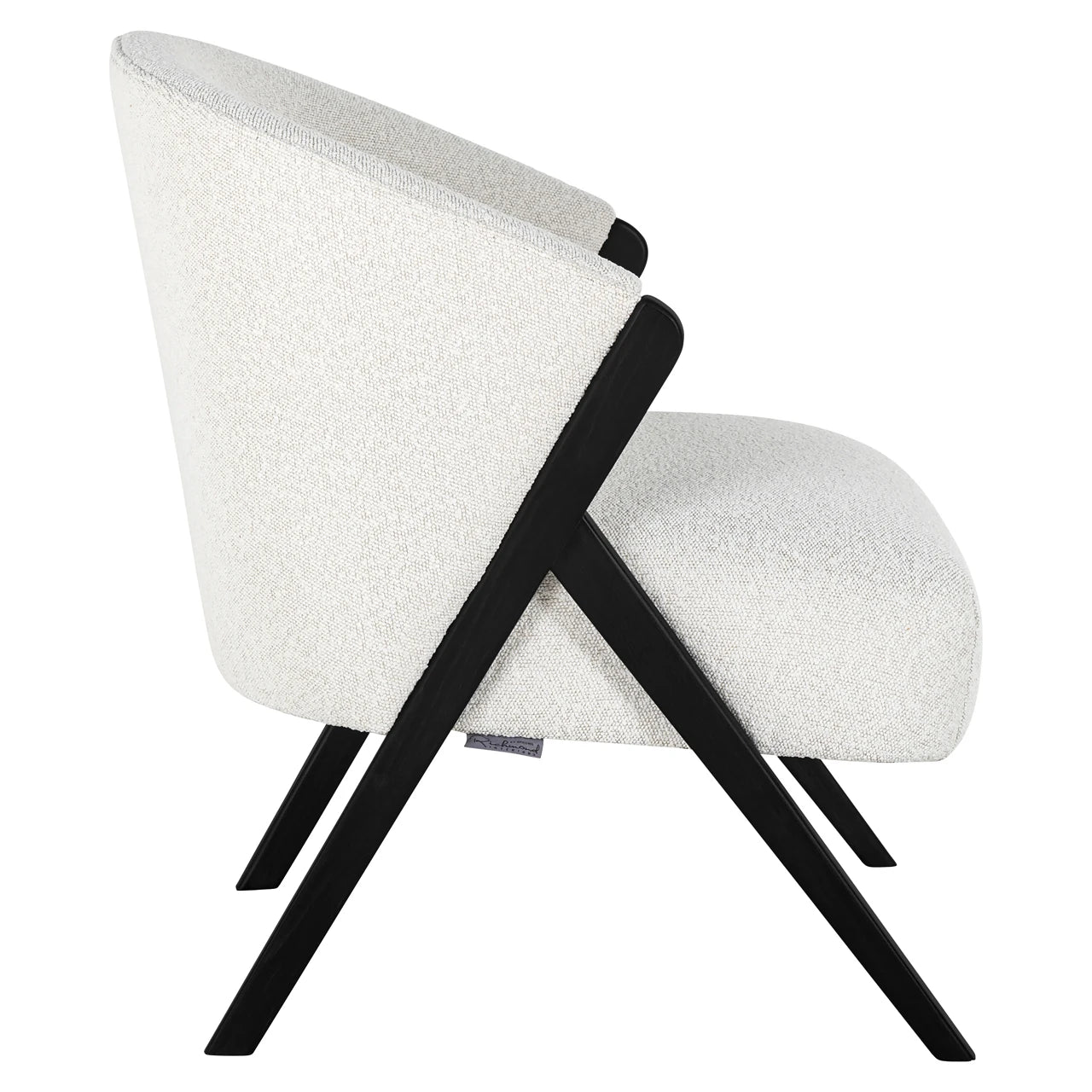 Lounge chair Mia hvit bouclé Richmond Interiors Lenestol