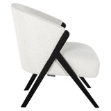 Lounge chair Mia hvit bouclé Richmond Interiors Lenestol