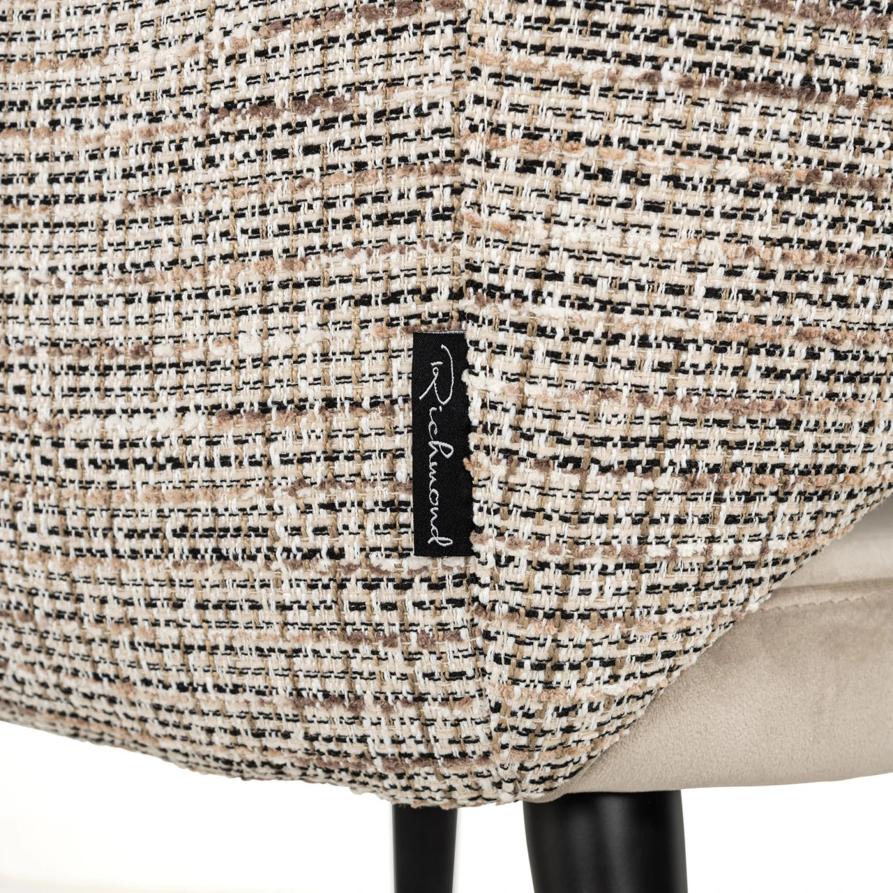 Spisestol Giovanna trendy natur / khaki fløyel flammehemmende Richmond Interiors Spisestol