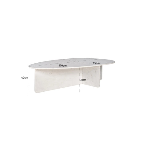 Salongbord Brandon hvit Richmond Interiors Sofabord