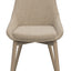 Denley stol lysebeige stoff/whitet wash eikeben Rowico Spisestol