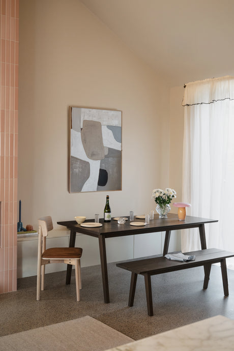 Melfort benk for sitteplass 144 brun eik Rowico Benk