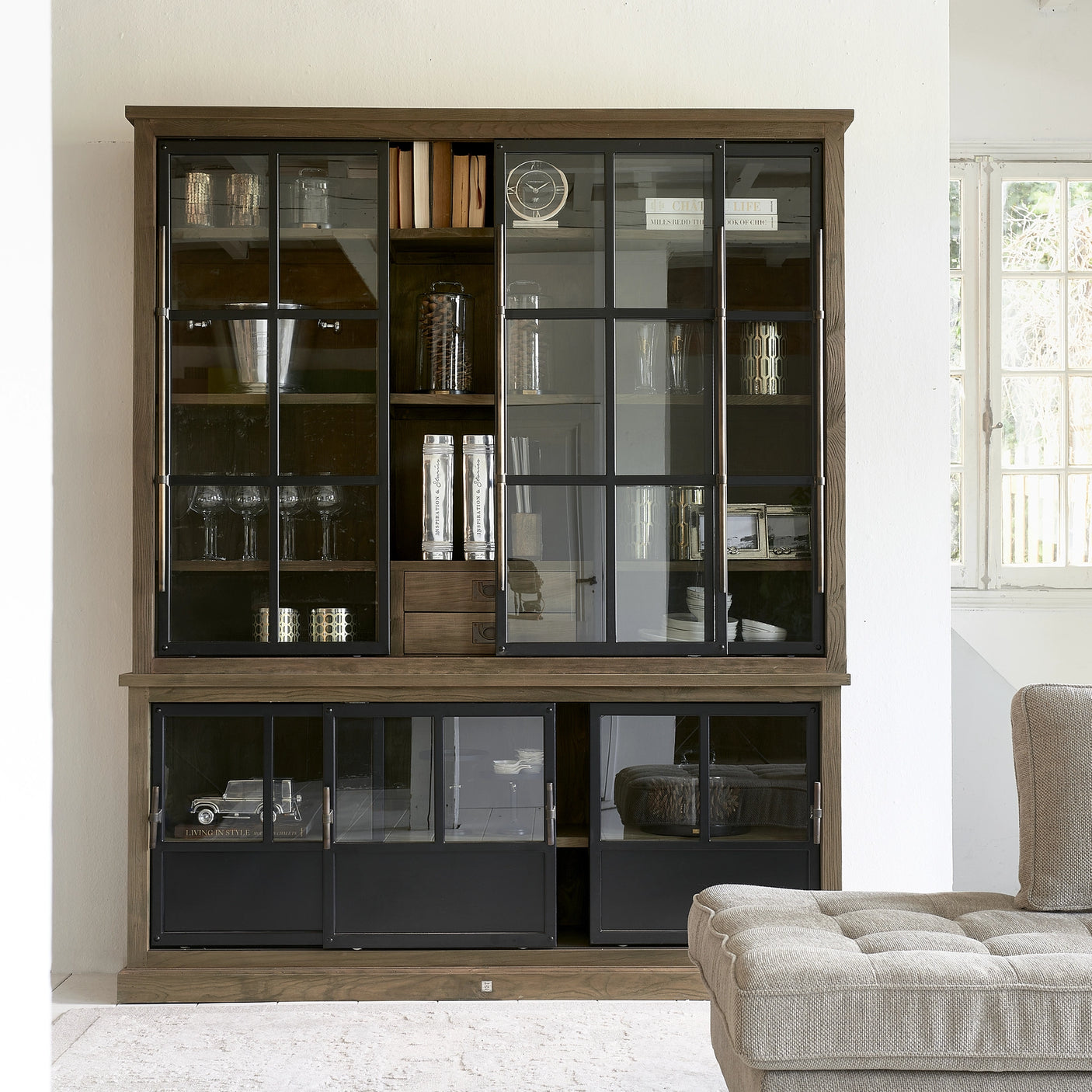 The Hoxton Cabinet XL Riviera Maison Vitrineskap