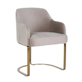 Spisestol Hadley khaki fløyel brannhemmende Richmond Interiors Spisestol
