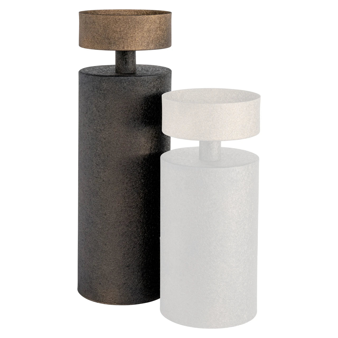 Lysestake Harlow messing antikk stor Richmond Interiors Lysestake