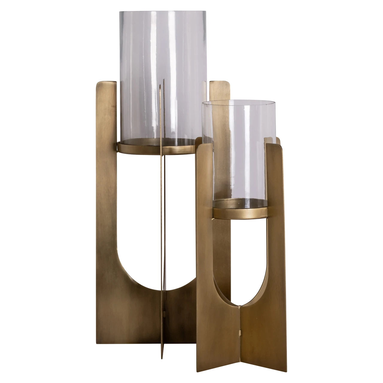 Hurricane light Dalou gull liten Richmond Interiors Lanterne og lysglass