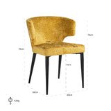 Spisestol Taylor sennepsgul fusion Richmond Interiors Spisestol