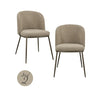 Spisestol Elvi mocca chunky brannhemmende Sett med 2 Richmond Interiors Spisestol