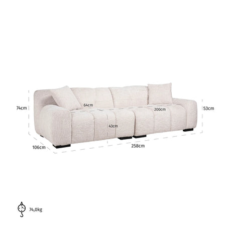 Sofa Charelle nydelig krem Richmond Interiors Sofa