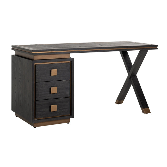 skrivebord Hunter svart rustikk Richmond Interiors Skrivebord