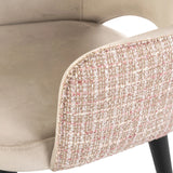 Spisestol Giovanna trendy rose / khaki fløyel Richmond Interiors Spisestol
