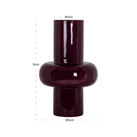 Vase Ashlyn burgunder stor Richmond Interiors Vase