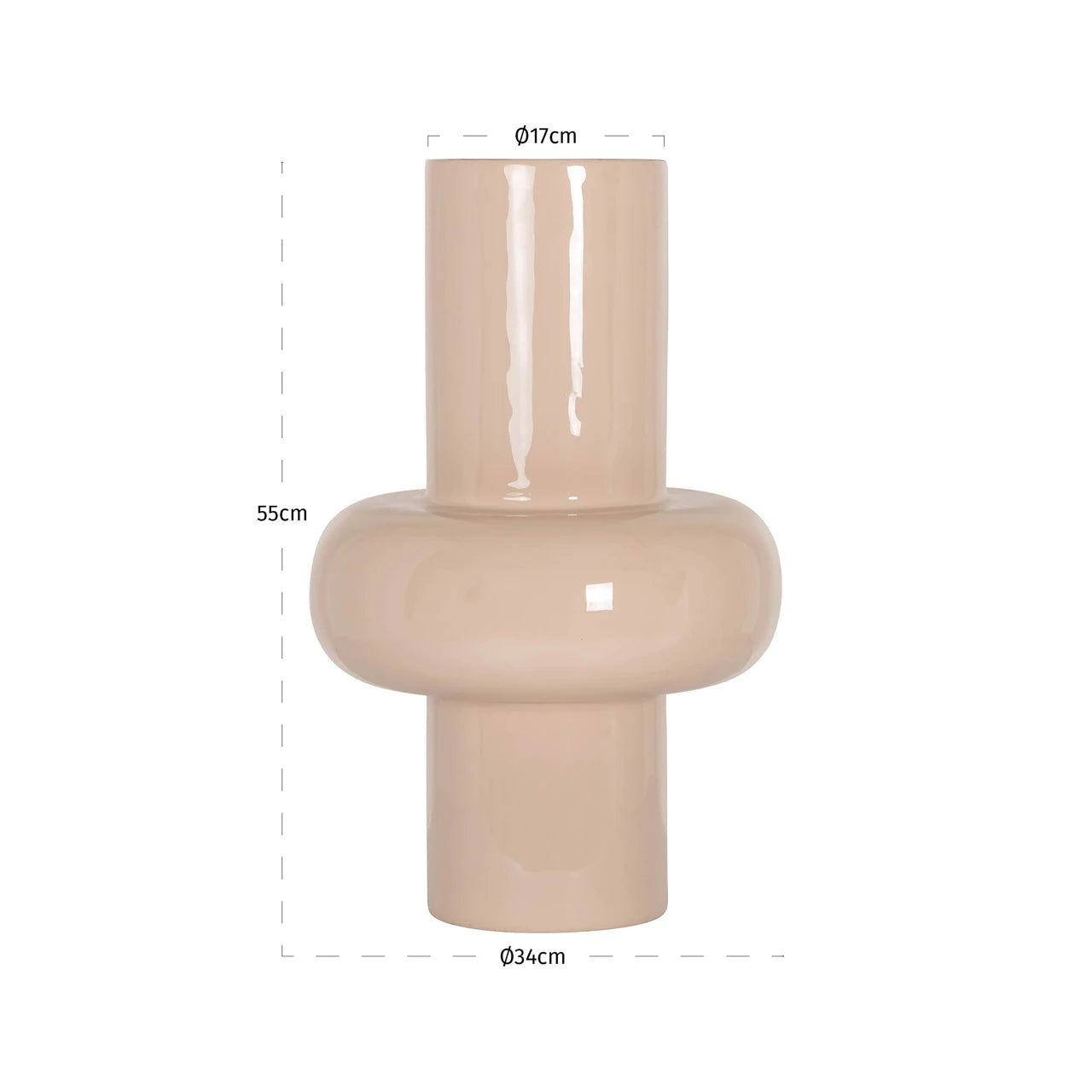 Vase Benice tapioka stor Richmond Interiors Vase