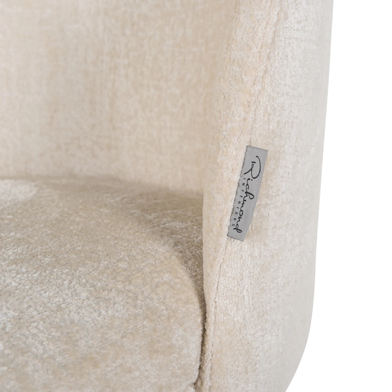 Spisestol Alicia FR hvit chenille brannhemmende Richmond Interiors Spisestol