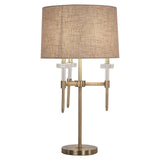 Bordlampe Josie børstet gull Richmond Interiors Bordlampe