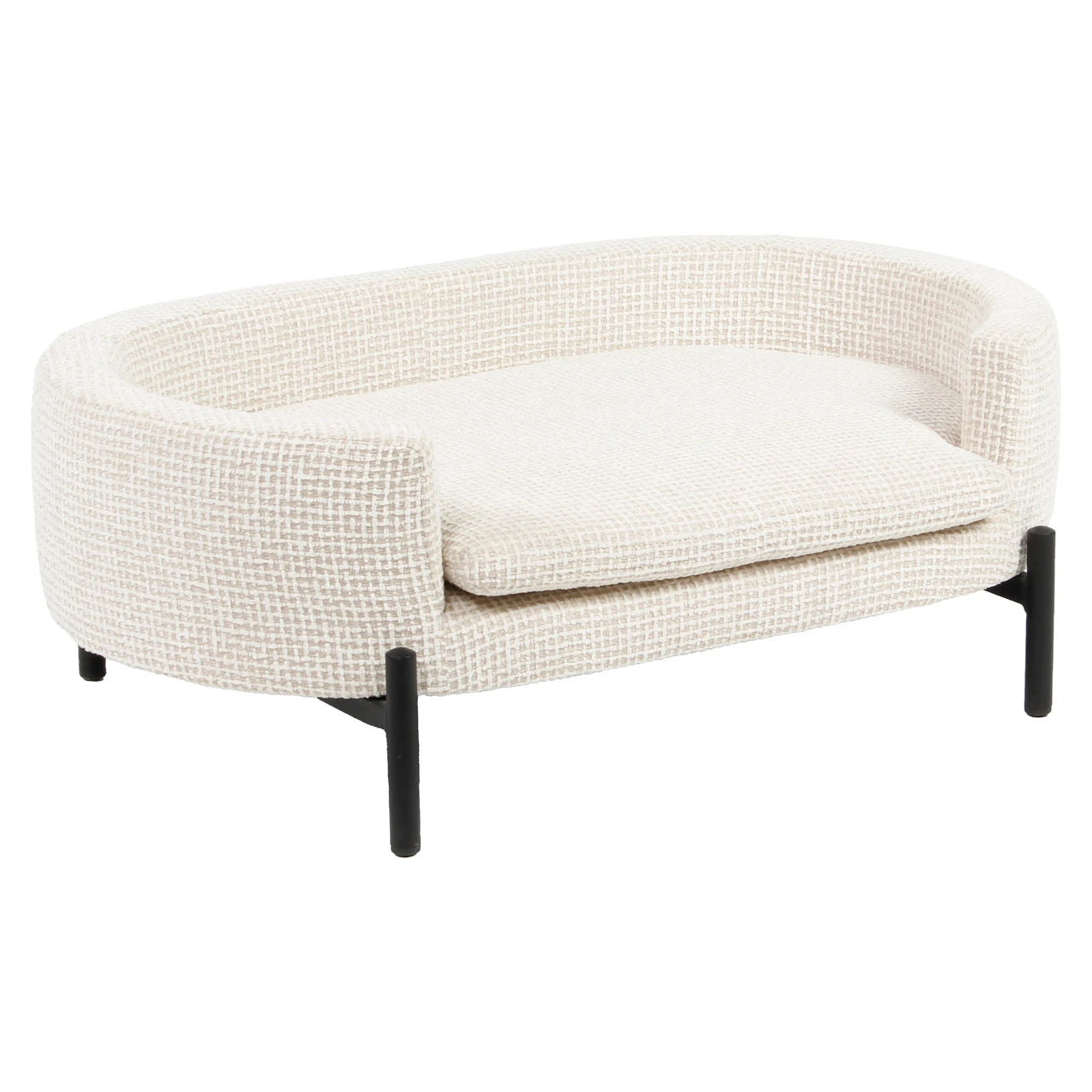 Kjæledyrseng Dolly beige blokkvev Richmond Interiors Pledd