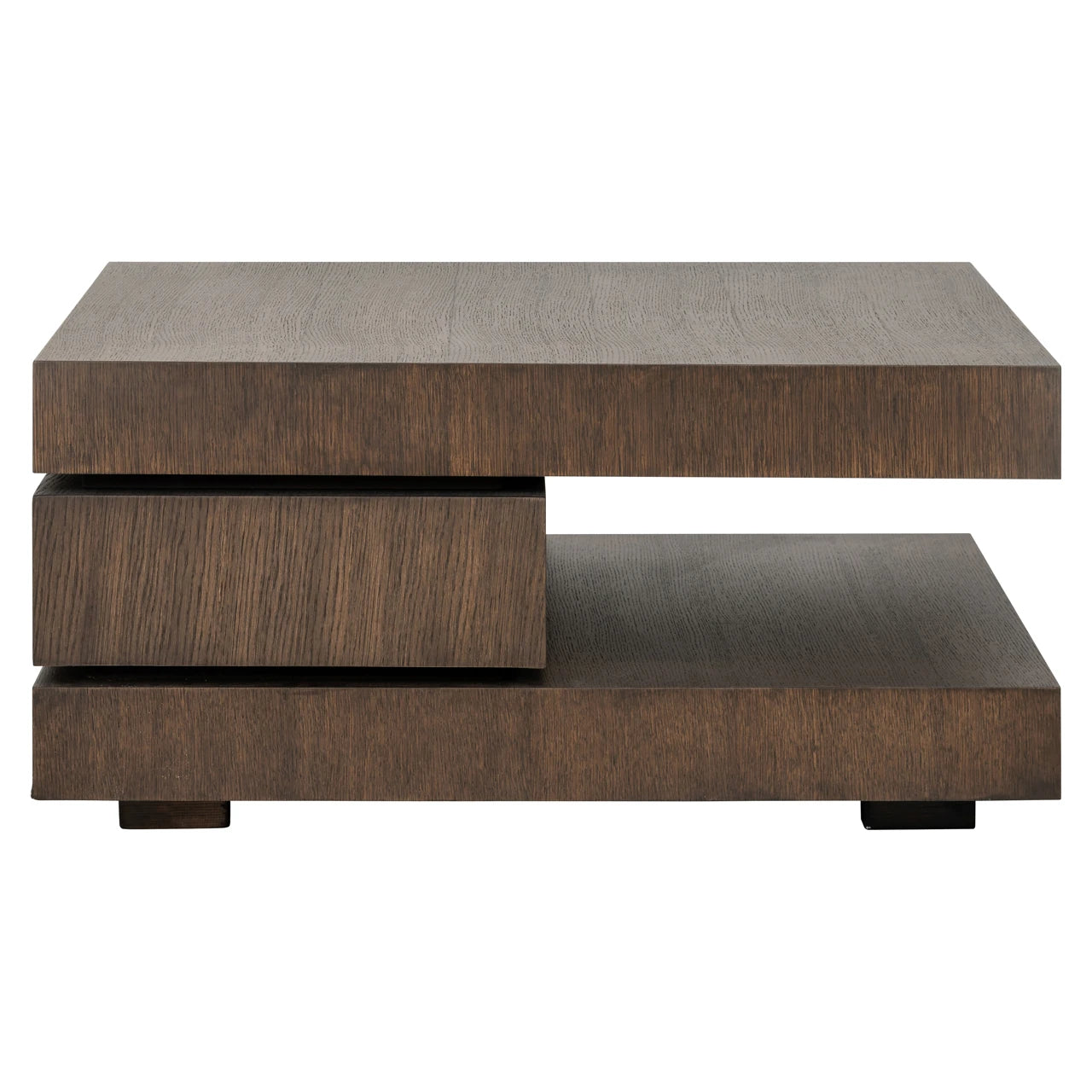 Bord i eik Oakura brun 90x90 Richmond Interiors Sofabord
