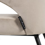 Spisestol Xandra khaki fløyel Richmond Interiors Spisestol