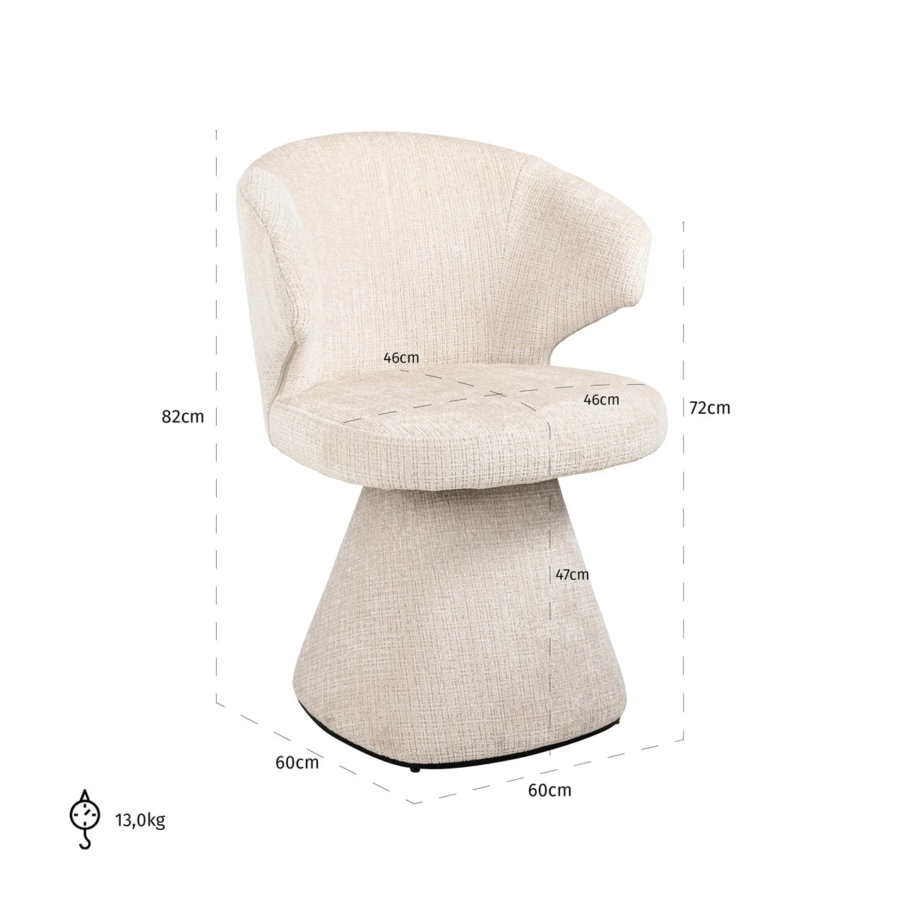 Dining chair Gatsbi niagara beige brannhemmende Richmond Interiors Spisestol