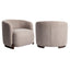 Lounge chair Hannah mocca chunky brannhemmende Richmond Interiors Lenestol
