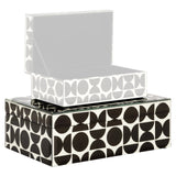 Oppbevaringsboks Vivian svart stor Richmond Interiors Oppbevaring