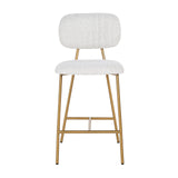 Counter stool Xenia white bouclé sett med 2 Richmond Interiors Barstol