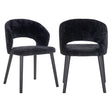 Spisestol Savoy svart chenille Richmond Interiors Spisestol