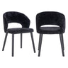Spisestol Savoy svart chenille Richmond Interiors Spisestol