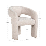 Spisestol Belle vakker kremfarget brannhemmende Richmond Interiors Spisestol